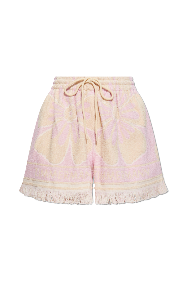 韓国ファッション [SOMEWHEREBUTTER] LACE CANCAN SHORTS Pink Beach cotton `terry` shorts Zimmermann